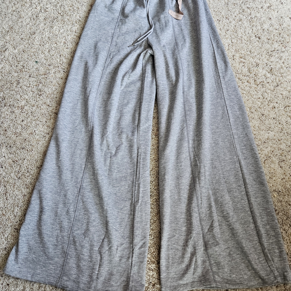 Wide Leg Lounge Pants - Gray